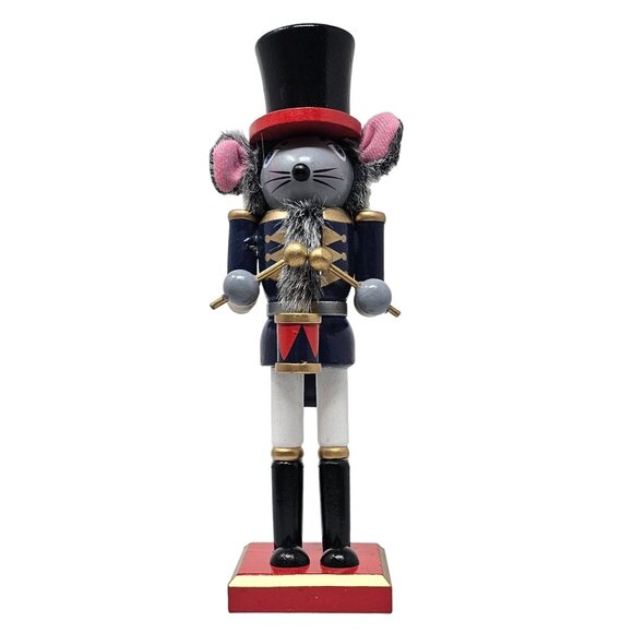 Drummer Mouse Soldier 10" Christmas Nutcracker - Picture 1 of 4